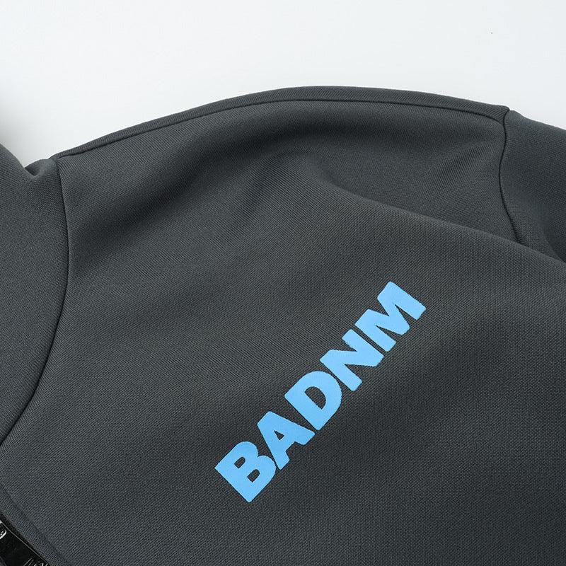 Alevna™ Yazı Baskılı Sweat Mont
