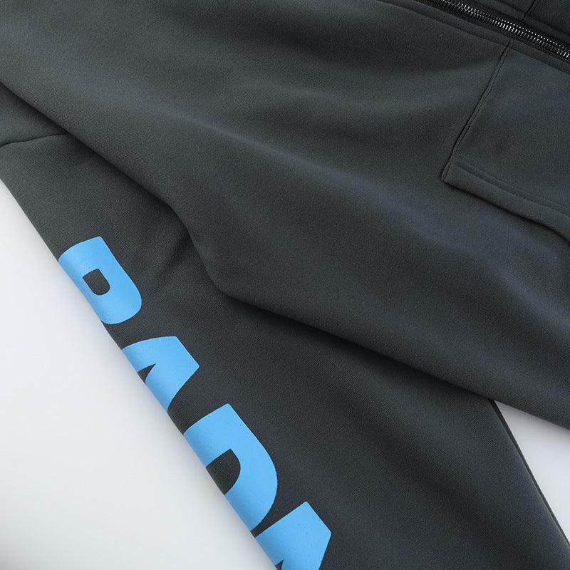 Alevna™ Yazı Baskılı Sweat Mont