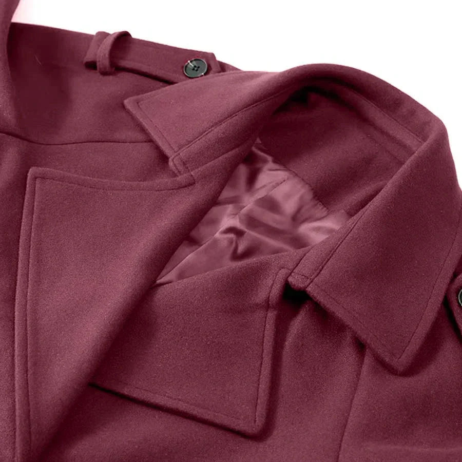 Alevna™ Bordo Trençkot