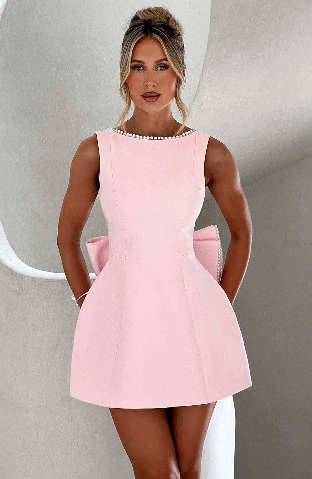 Alevna Carrie Mini Elbise - Allık