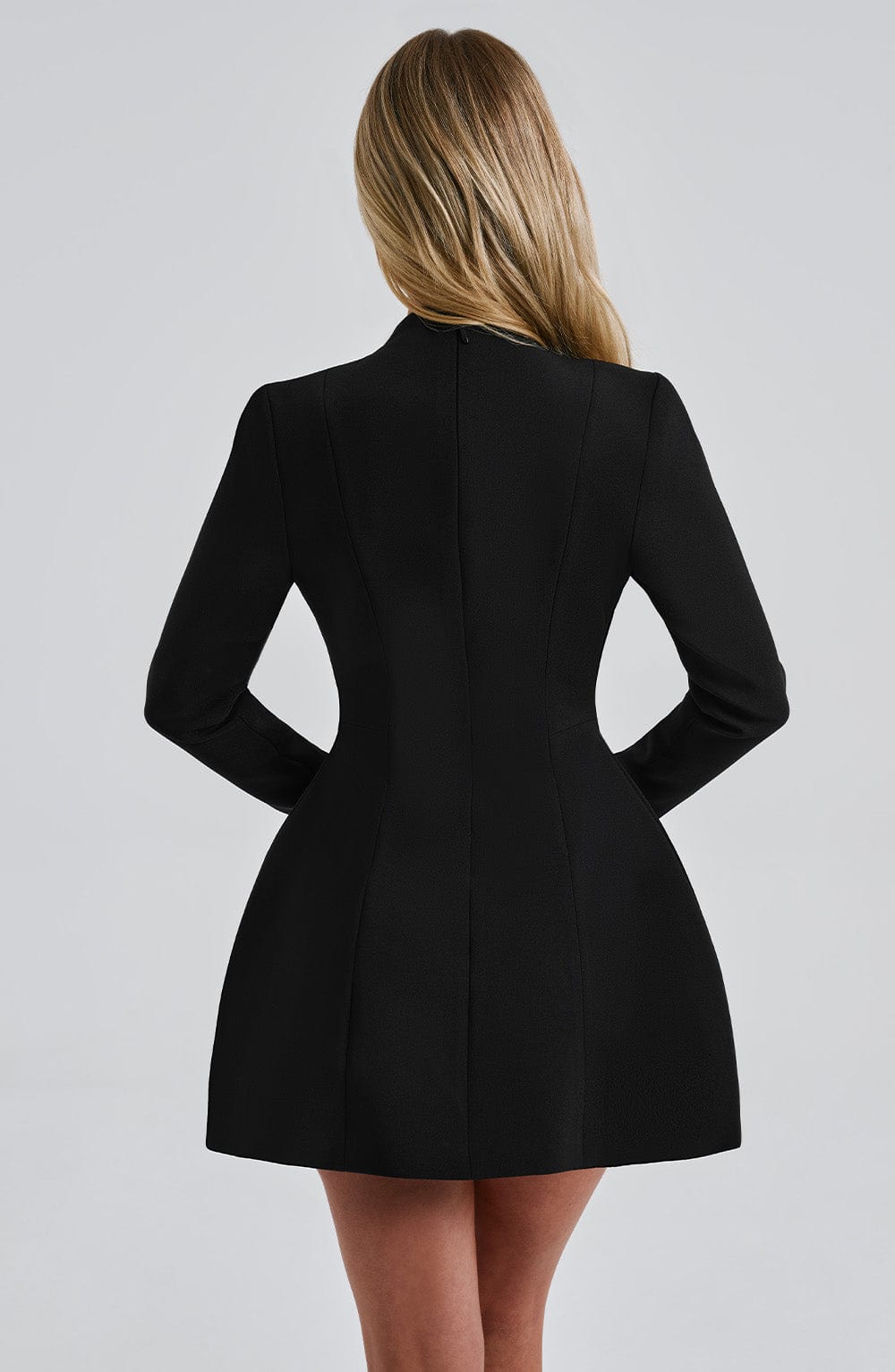 Alevna Greta Mini Elbise - Siyah
