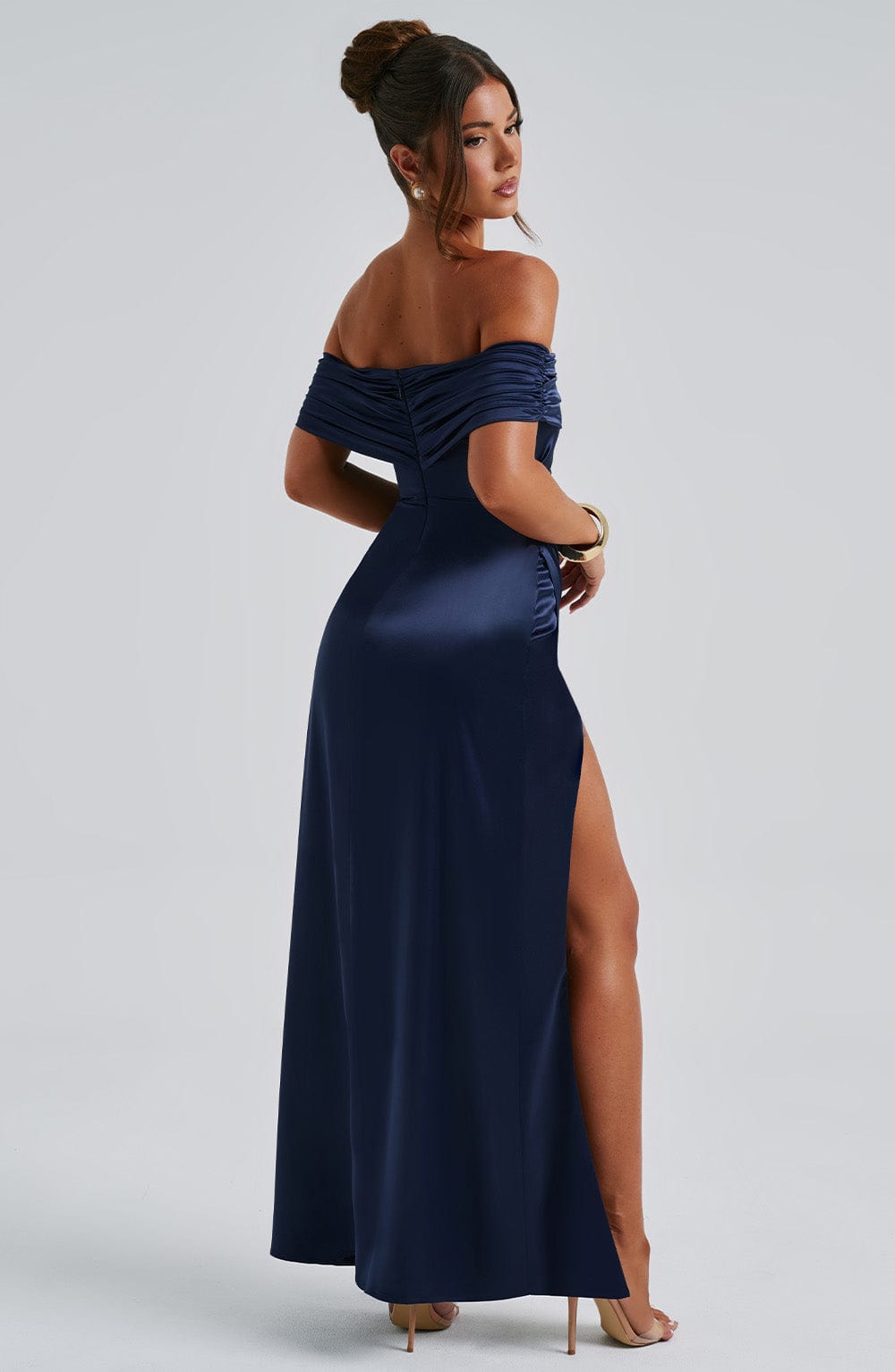 Alevna Gwendolyn Maxi Elbise - Lacivert