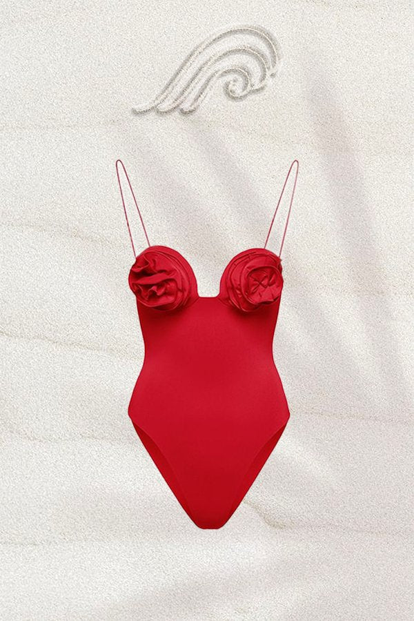 Joyce Strappy Flower İki Parçalı Yüzme Seti