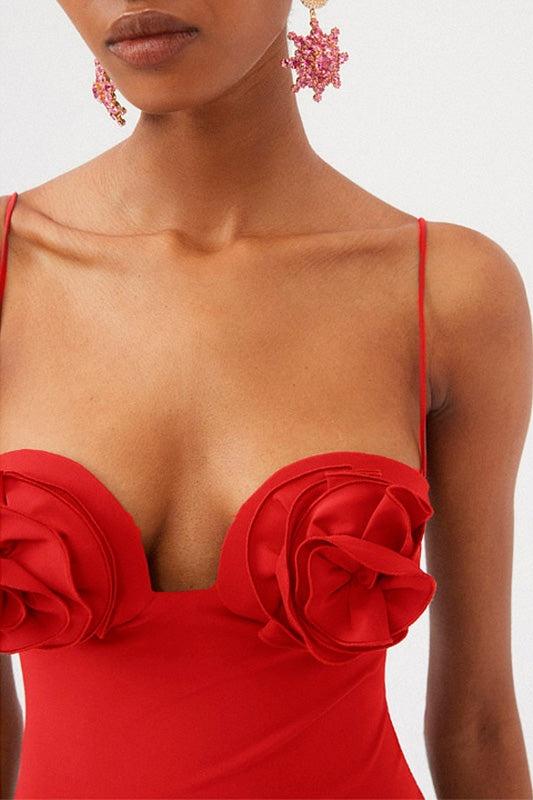Joyce Strappy Flower İki Parçalı Yüzme Seti