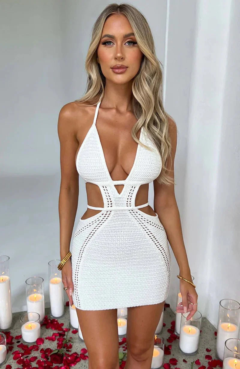 Alevna™ Örgü Mini Elbise
