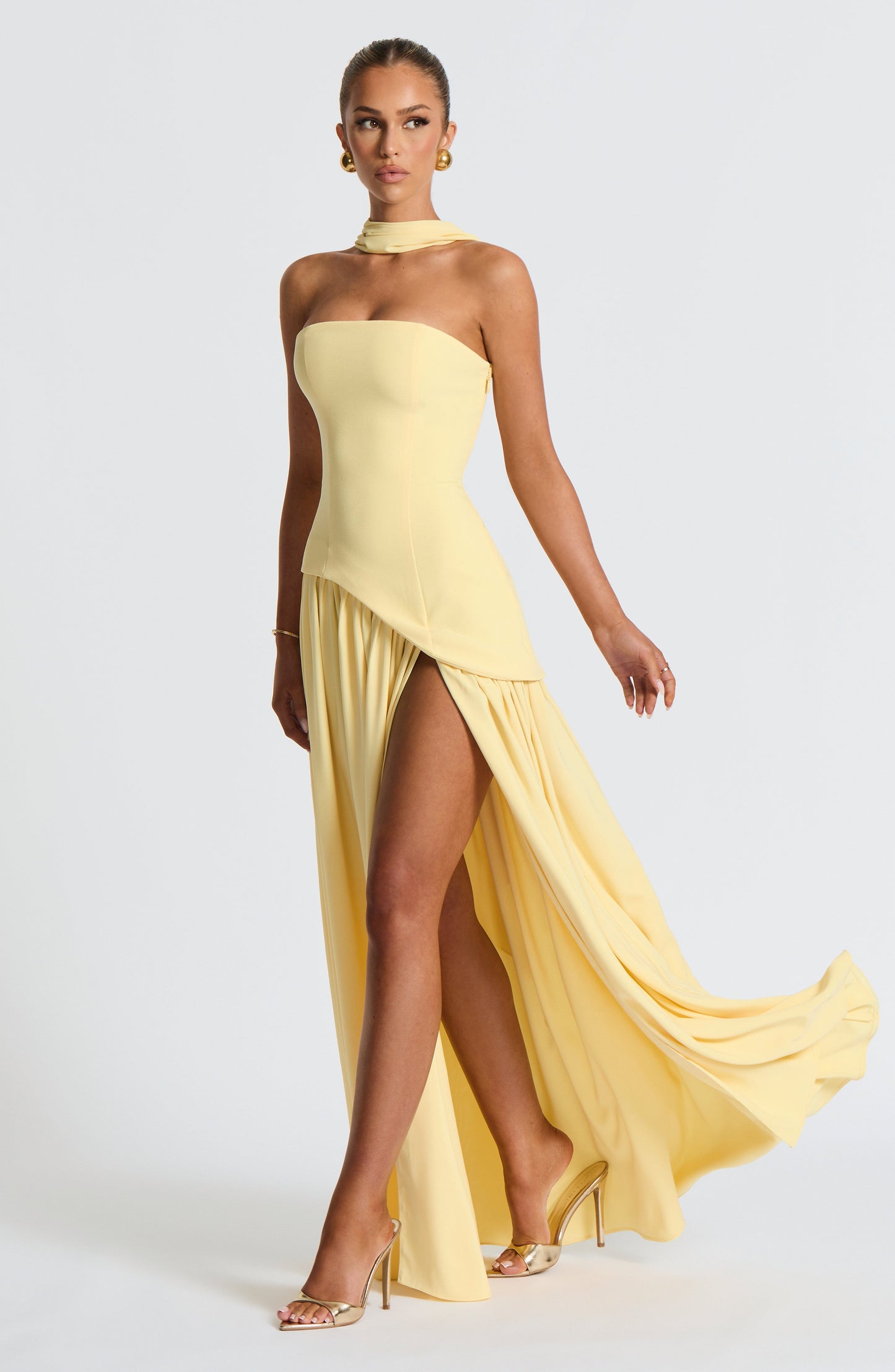 Maliyah Maxi Elbise - Sarı