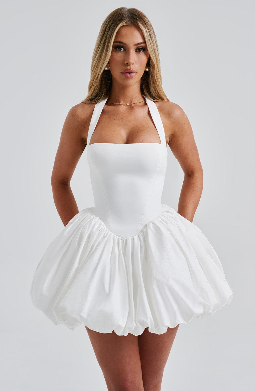 Alevna Maricia Mini Elbise - Fildişi