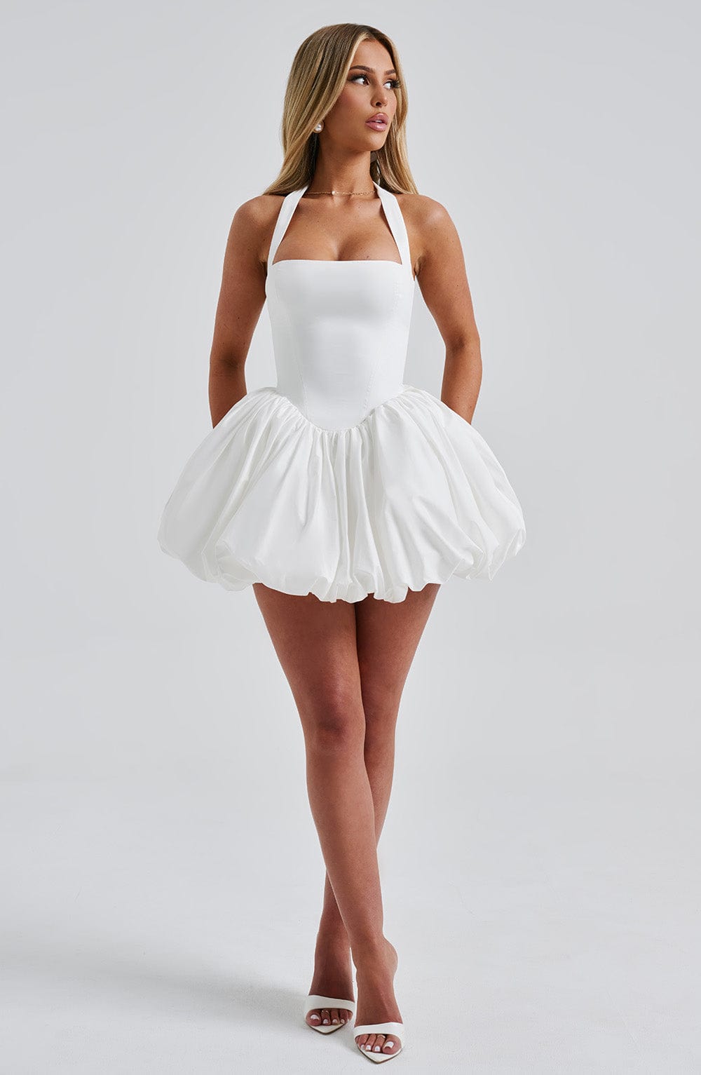 Alevna Maricia Mini Elbise - Fildişi