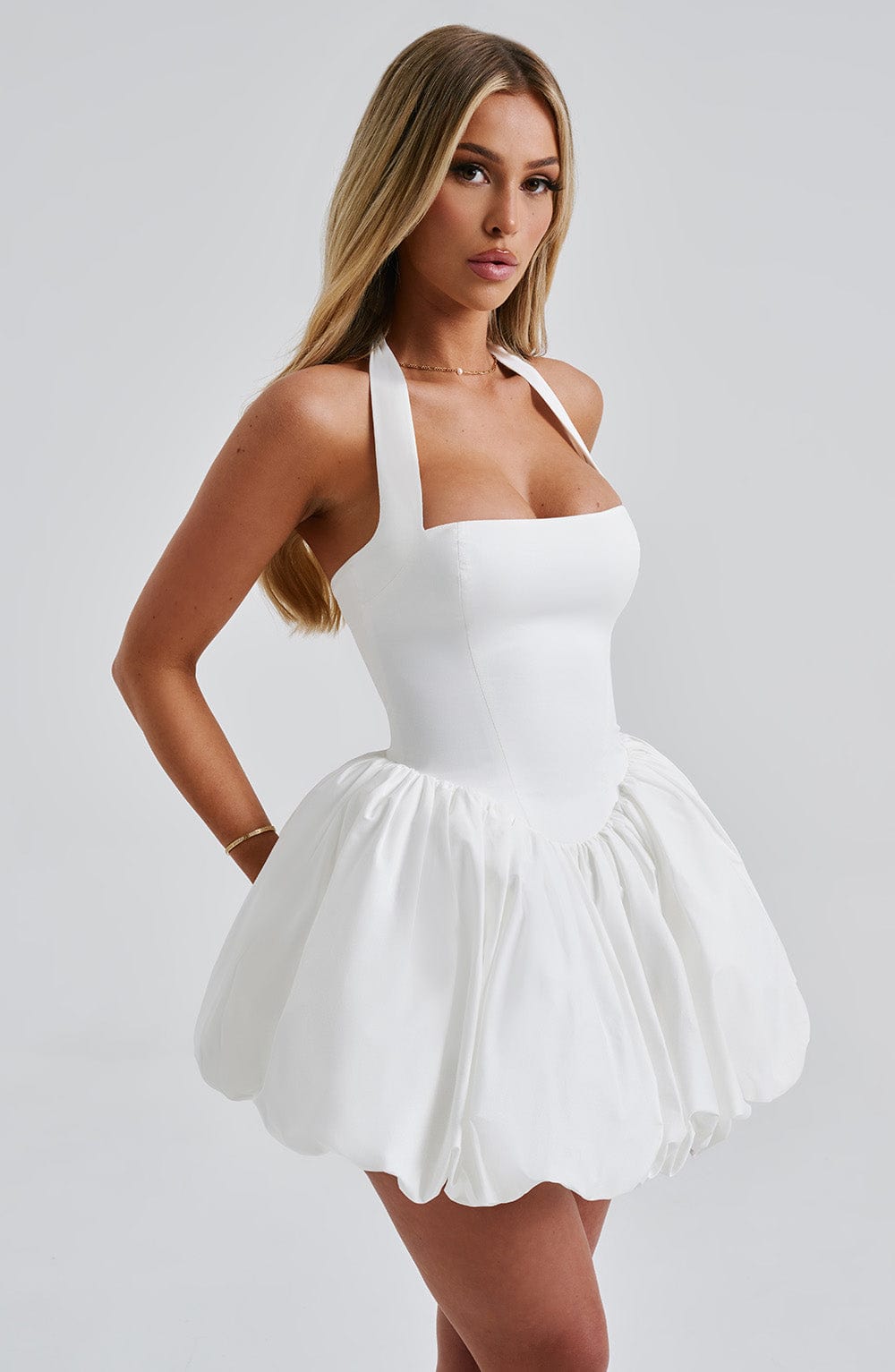 Alevna Maricia Mini Elbise - Fildişi