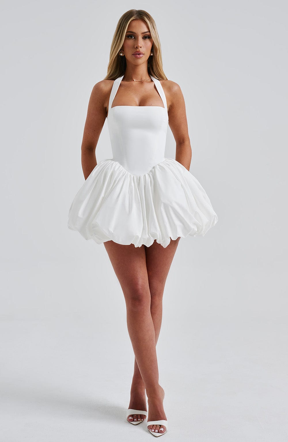 Alevna Maricia Mini Elbise - Fildişi