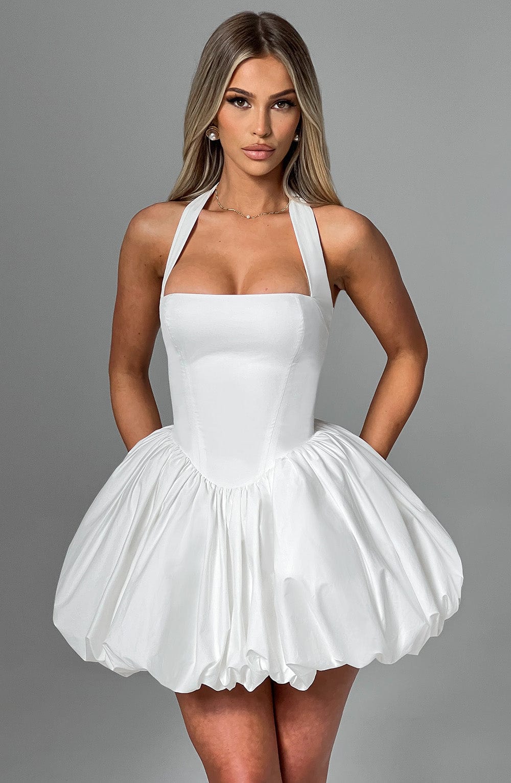 Alevna Maricia Mini Elbise - Fildişi