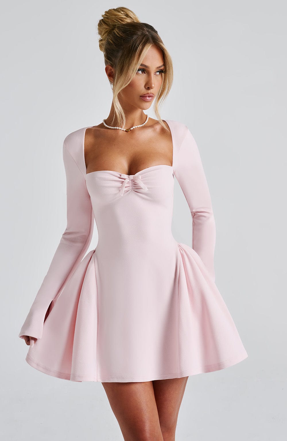 Alevna™ Megan Mini Elbise - Allık