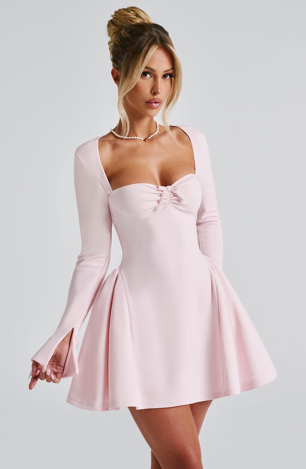 Alevna™ Megan Mini Elbise - Allık