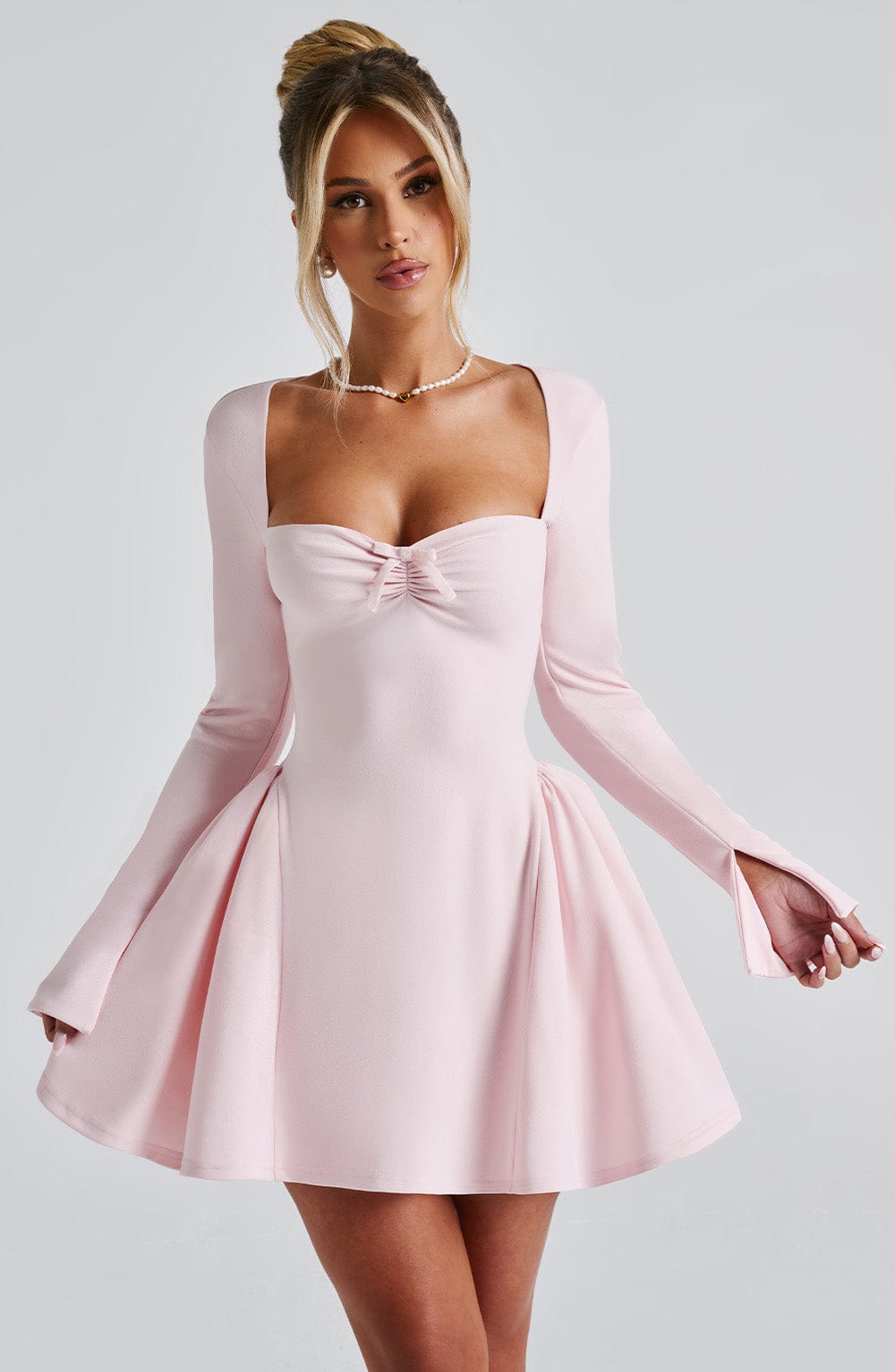 Alevna™ Megan Mini Elbise - Allık