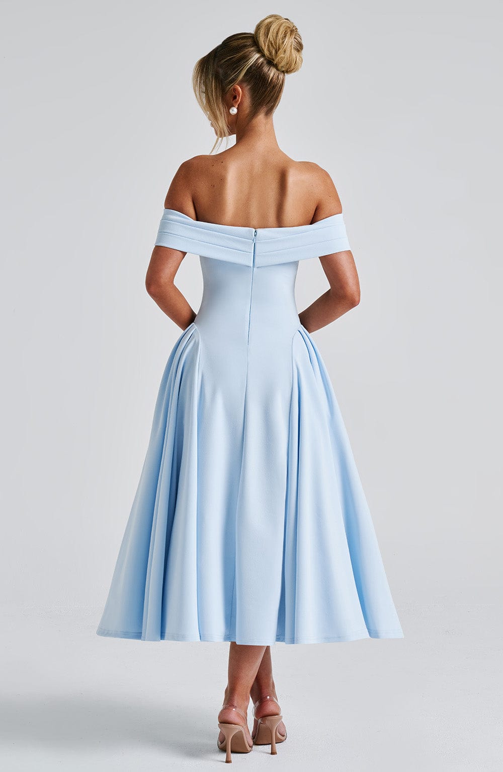 Alevna™ Miranda Midi Elbise - Mavi