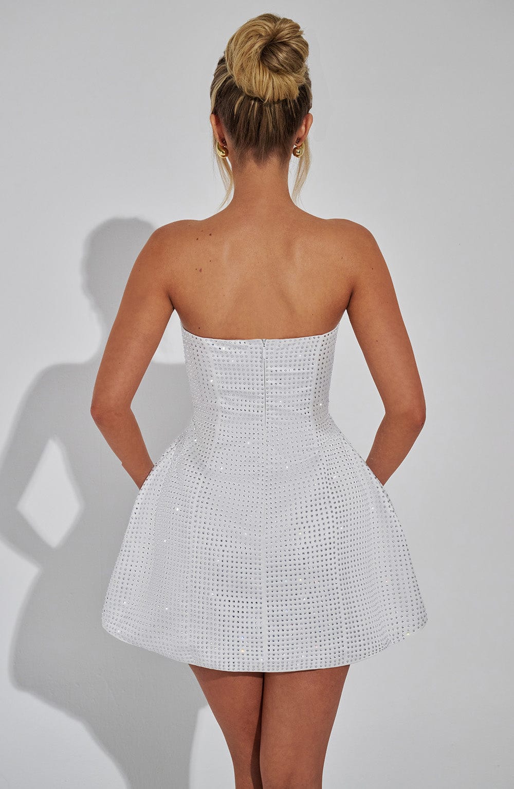 Alevna™ Paloma Mini Elbise - Fildişi