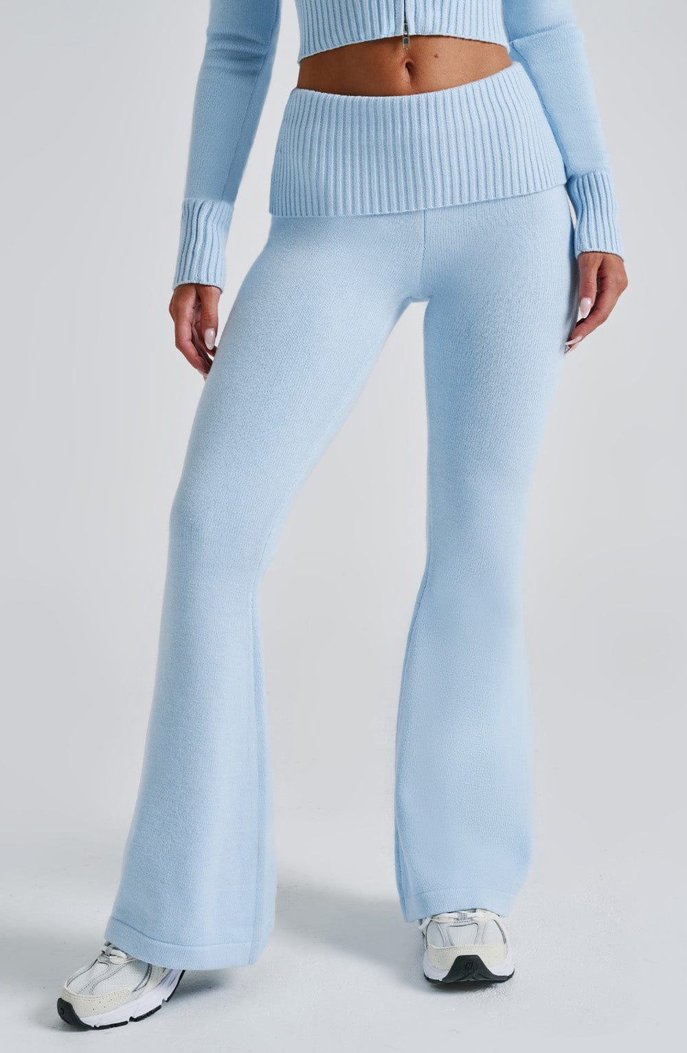 Alevna™ Portia Triko Pantolon - Bebe Mavisi
