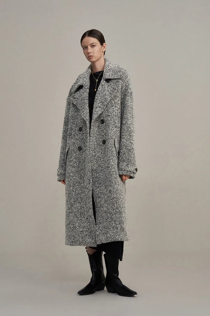 Daisy Coat in Ultralight Bouclé Wool