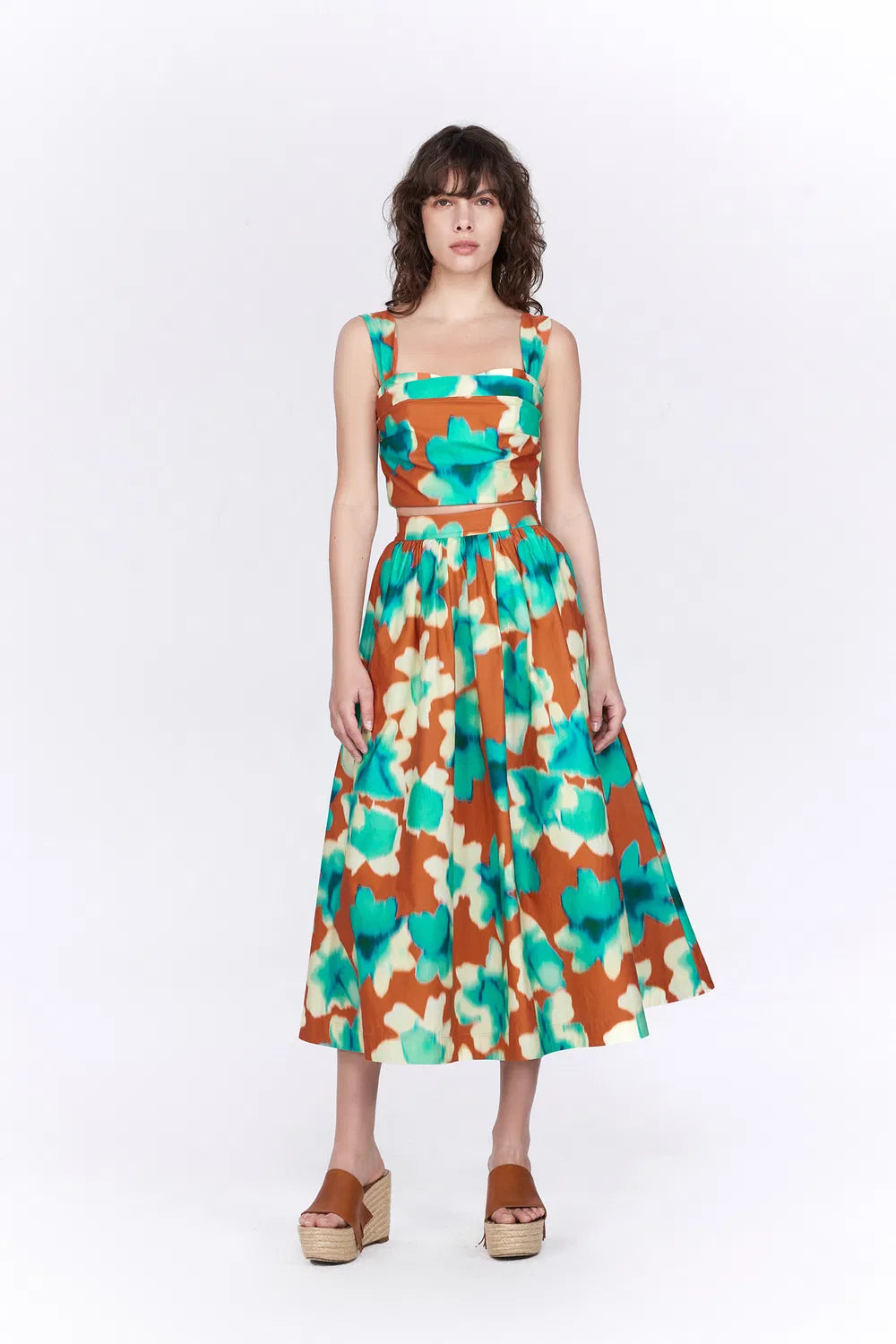 Havana Print Skirt in Tencel Cotton