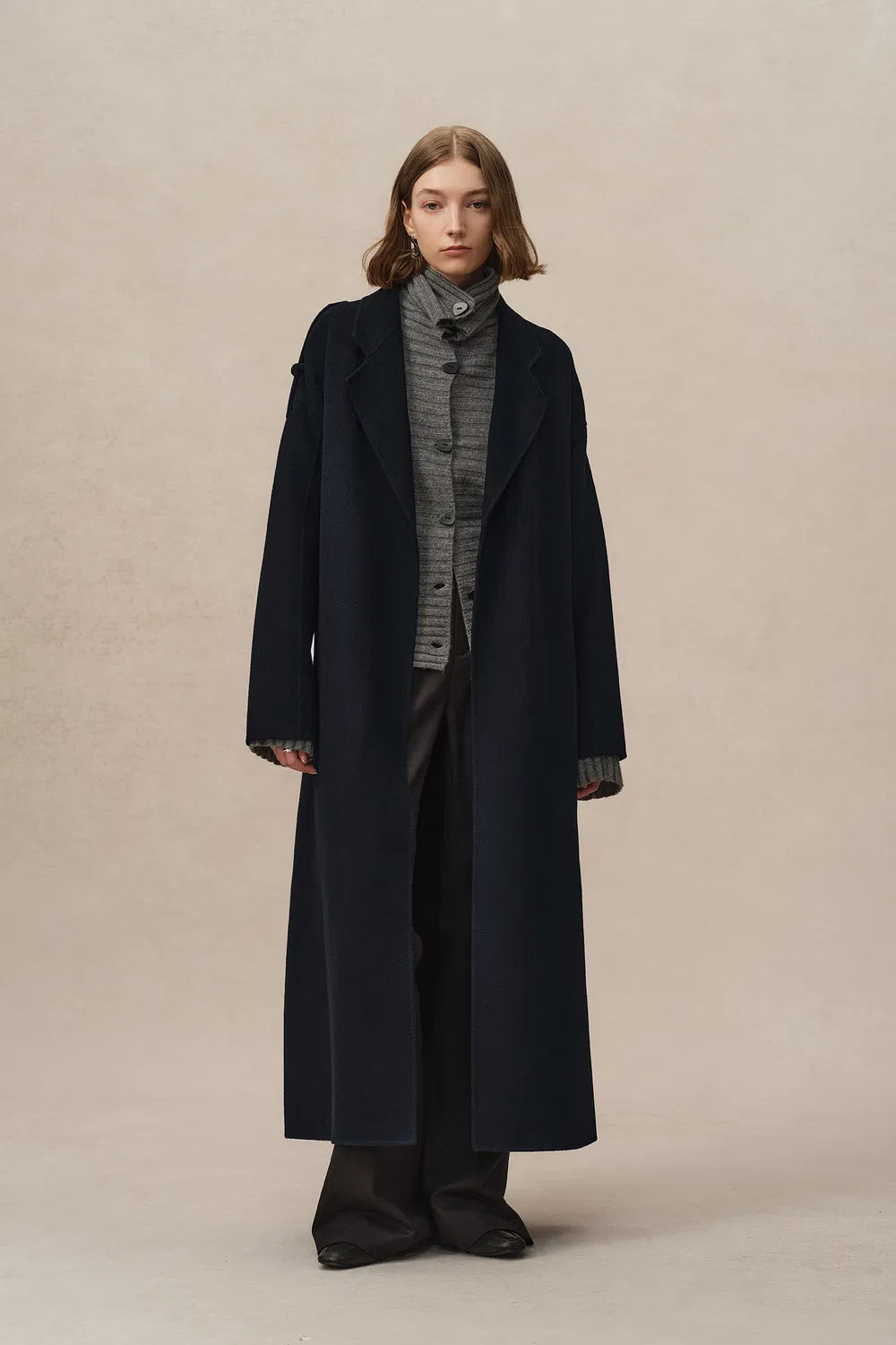 Billy Long Coat in Double Face Wool