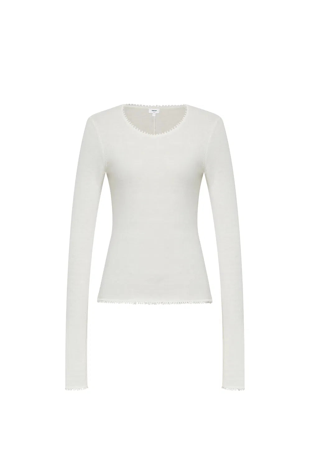 Basic Sheer Base Shirt in Cotton-Cashmere Knit