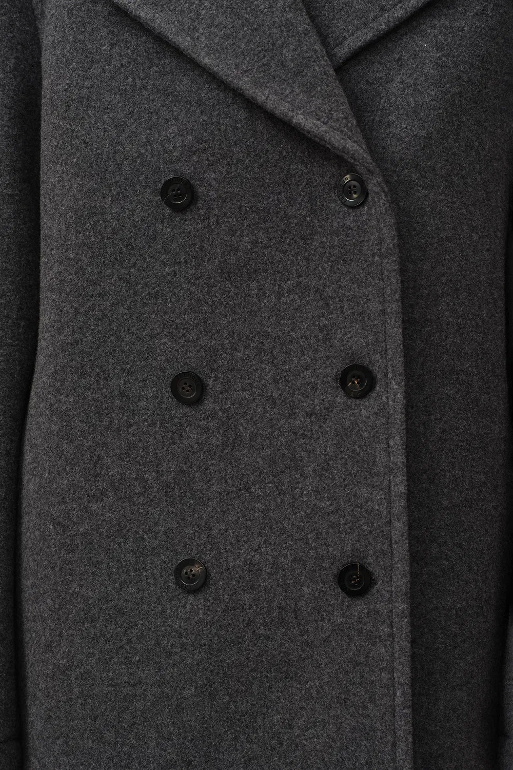 Beau Double-Breasted Coat in Single Face Wool