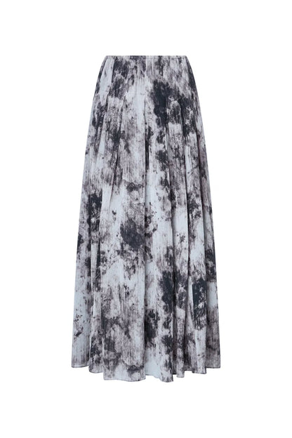 Como Printed Maxi Dress in Silk Cotton Blend