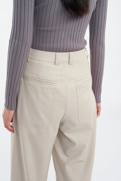 Mera Pleated Trousers in Worsted Wool