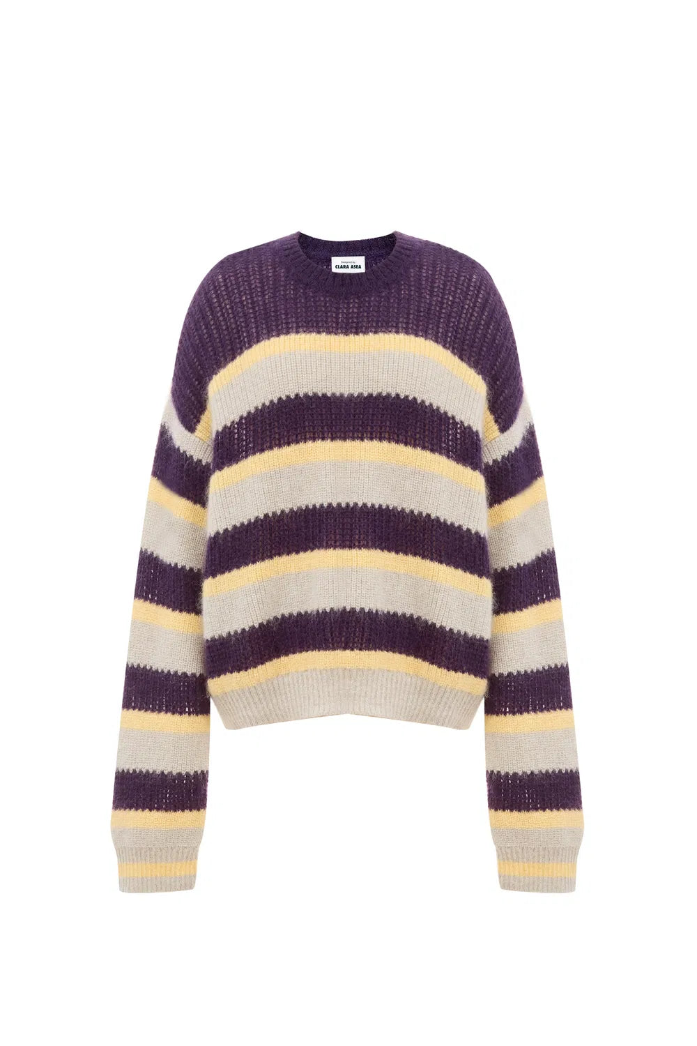 Asa Striped Sweater in Kid Mohair Knit