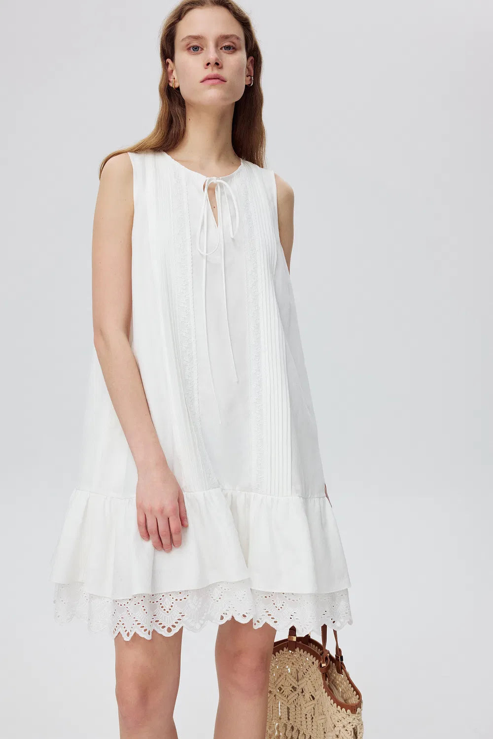 Emma Dress in Tencel Linen Blend