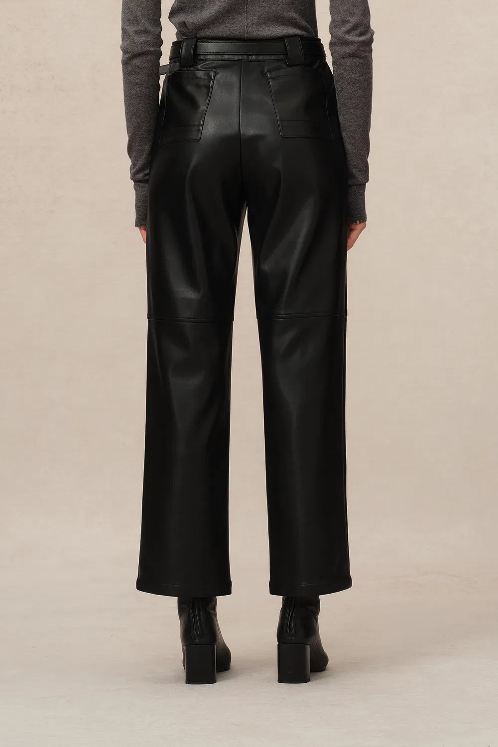 Aseana Cropped Pants in Vegan Leather