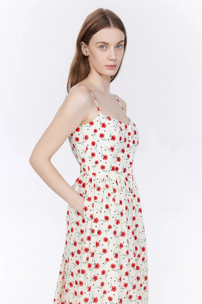 Este Cami Dress in Silk Cotton