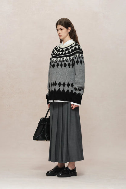 Delphine Fair Isle Knit Sweater