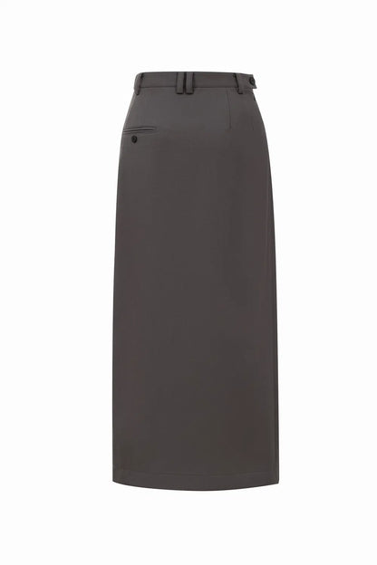 Mireu Slit Midi Skirt