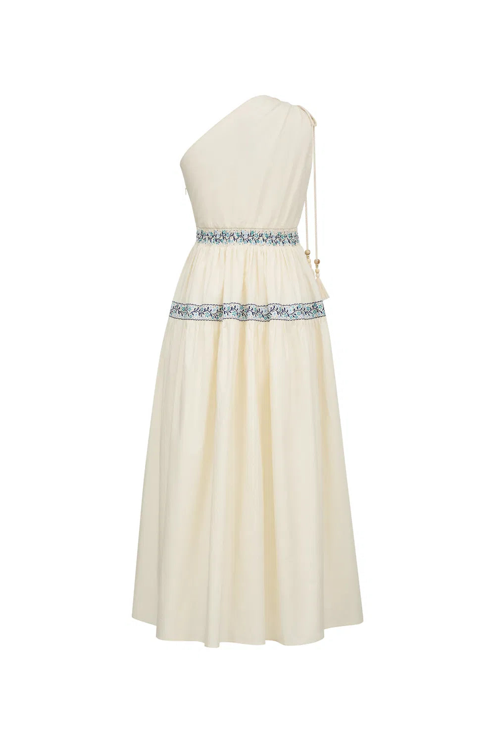 Althea One-Shoulder Embroidered Dress