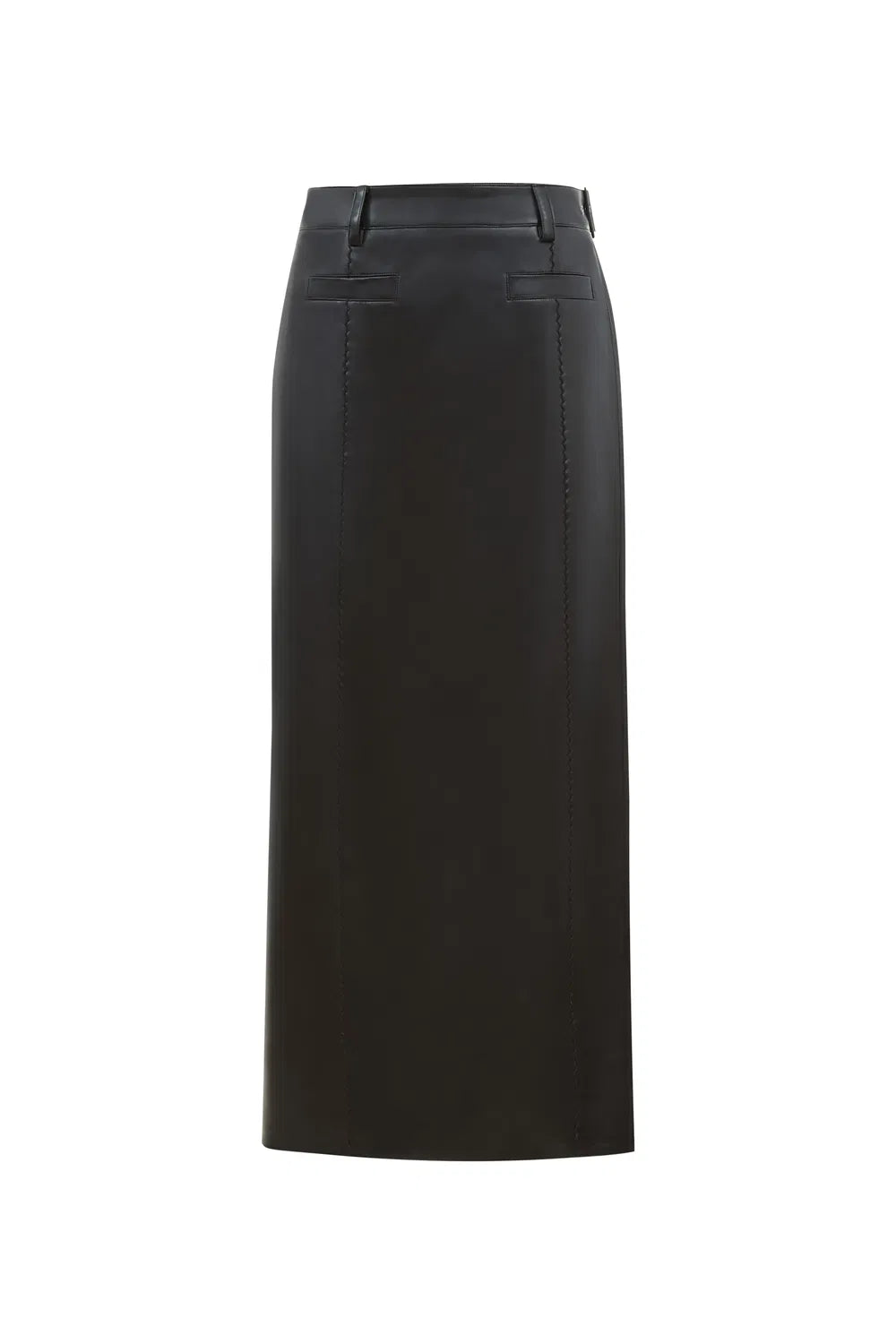 Gigi Midi Skirt in Vegan Leather