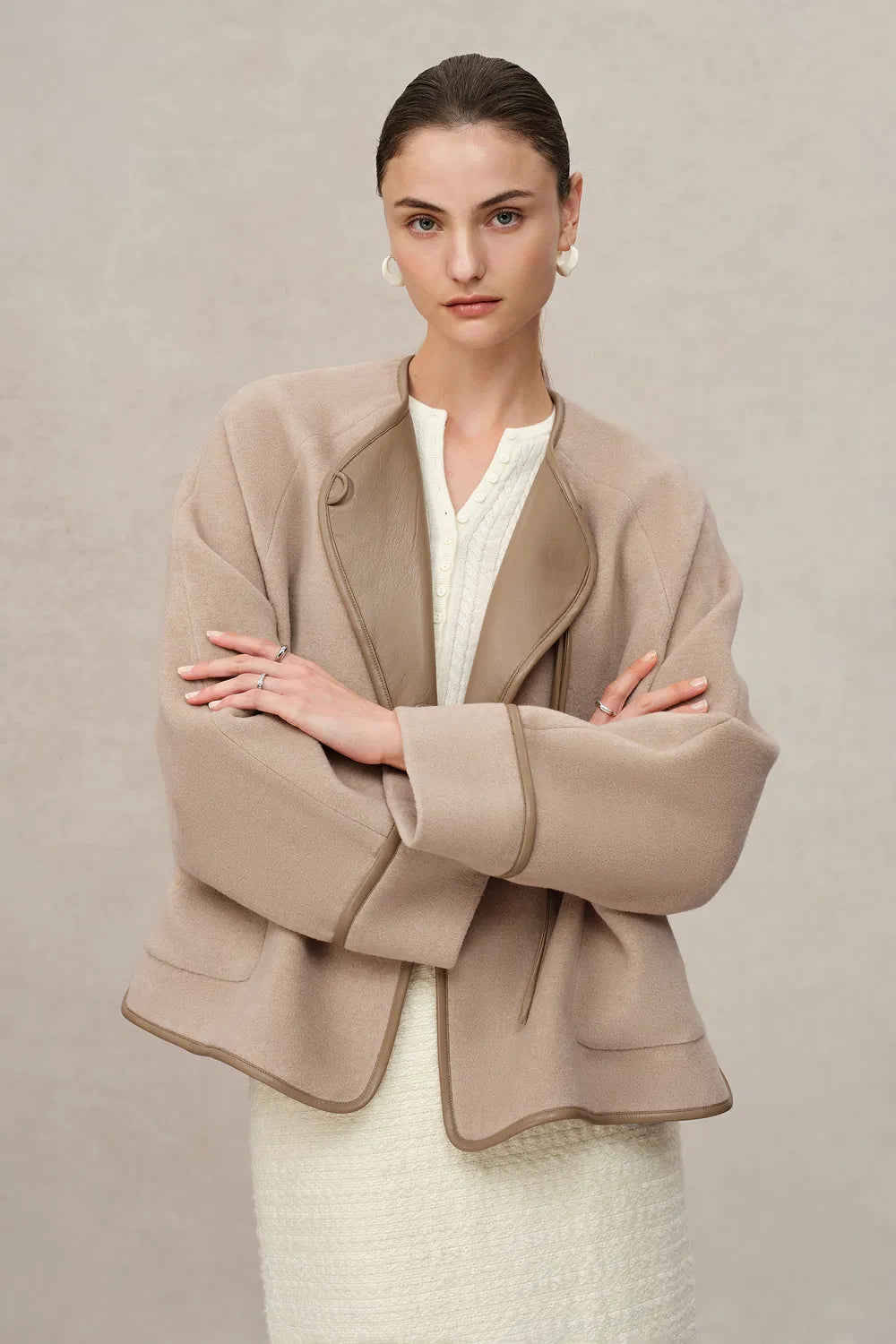 Halley Modern Oriental Jacket in Merino Alpaca Wool