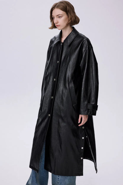 Blanca Trench Coat in Eco Leather