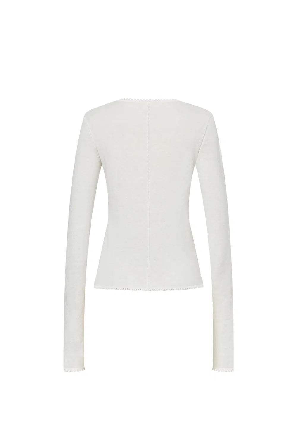 Basic Sheer Base Shirt in Cotton-Cashmere Knit