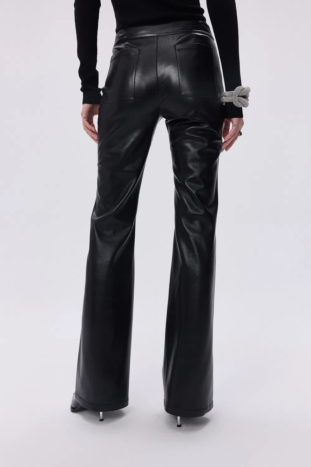 Gal Flare Pants in Vegan Leather