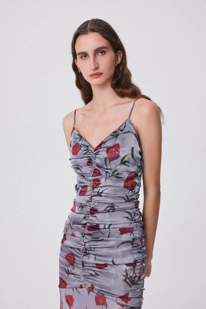 Lee Hand-Painted Rose Dress