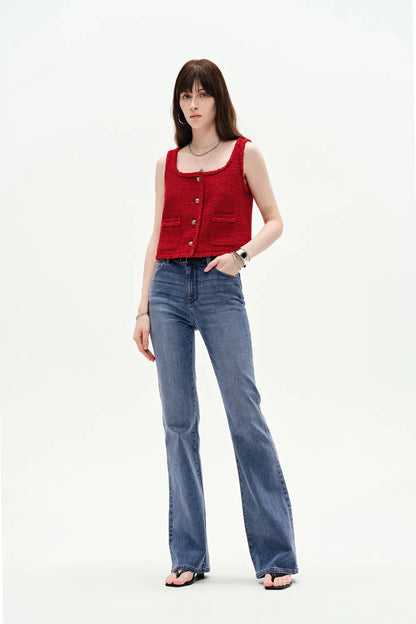 Emma Bootcut Jeans in Stretchy Denim