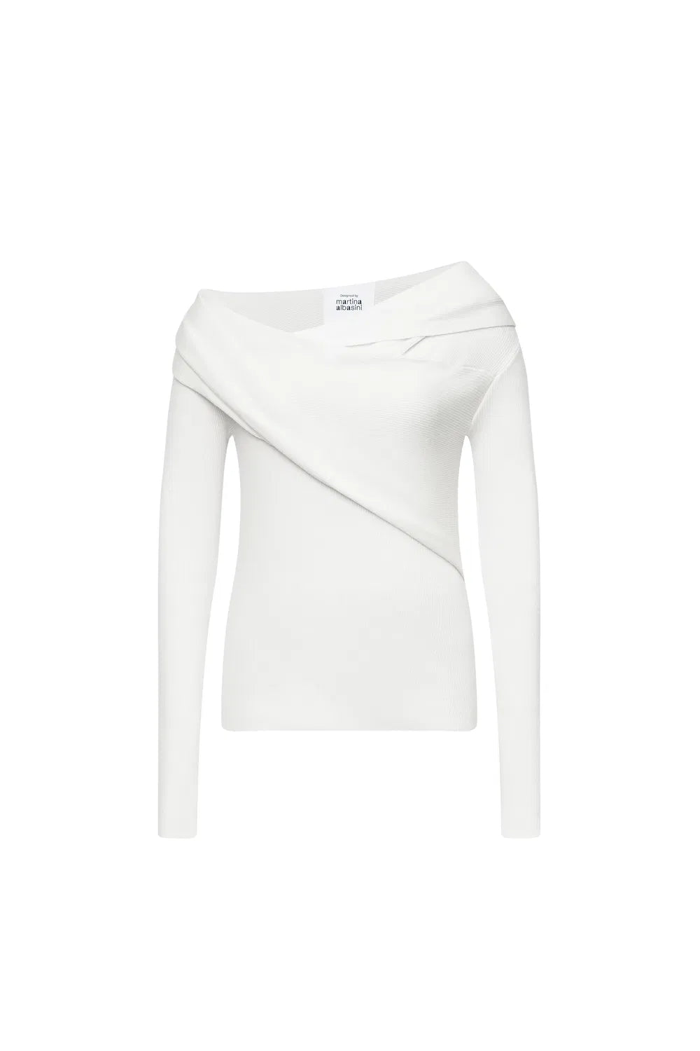 Venus Asymmetrical Sweater in Silk Wool Blend