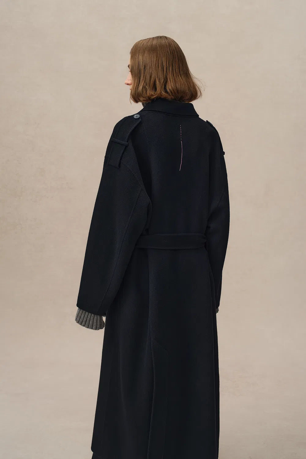 Billy Long Coat in Double Face Wool