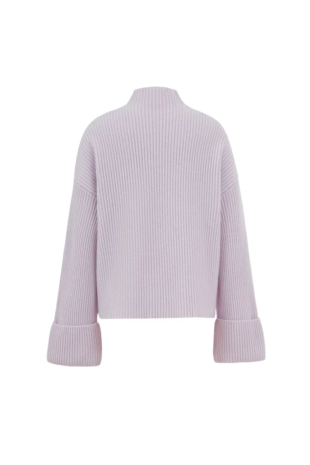 Victoria Mock Neck Sweater in Merino-Cashmere Blend Knit