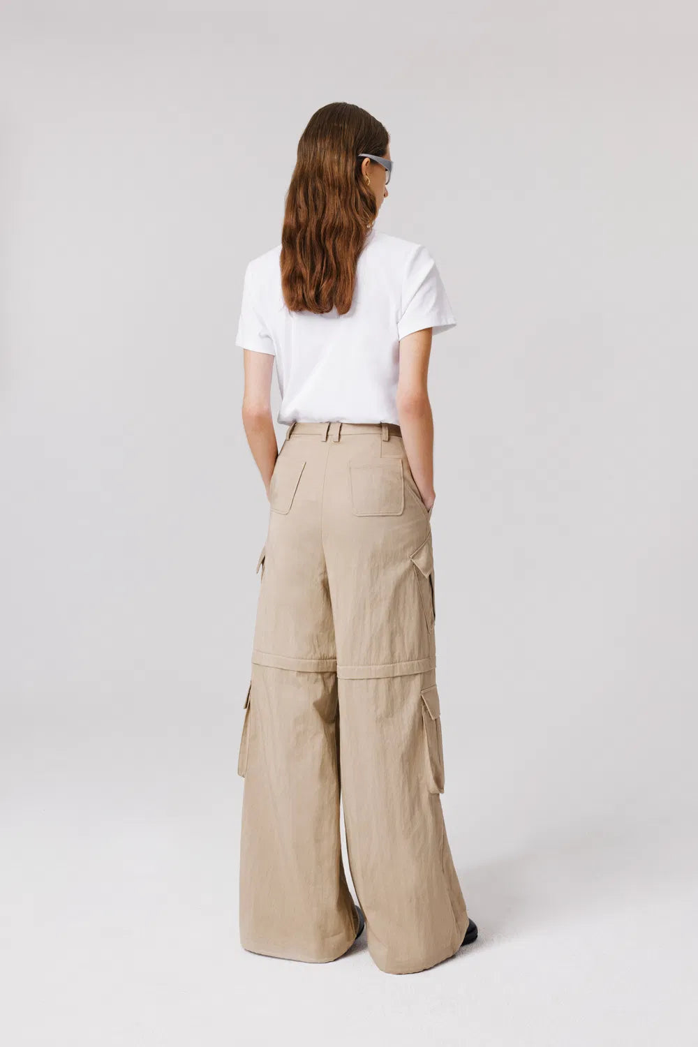 Daria Convertible Utility Pants in Cotton Blend