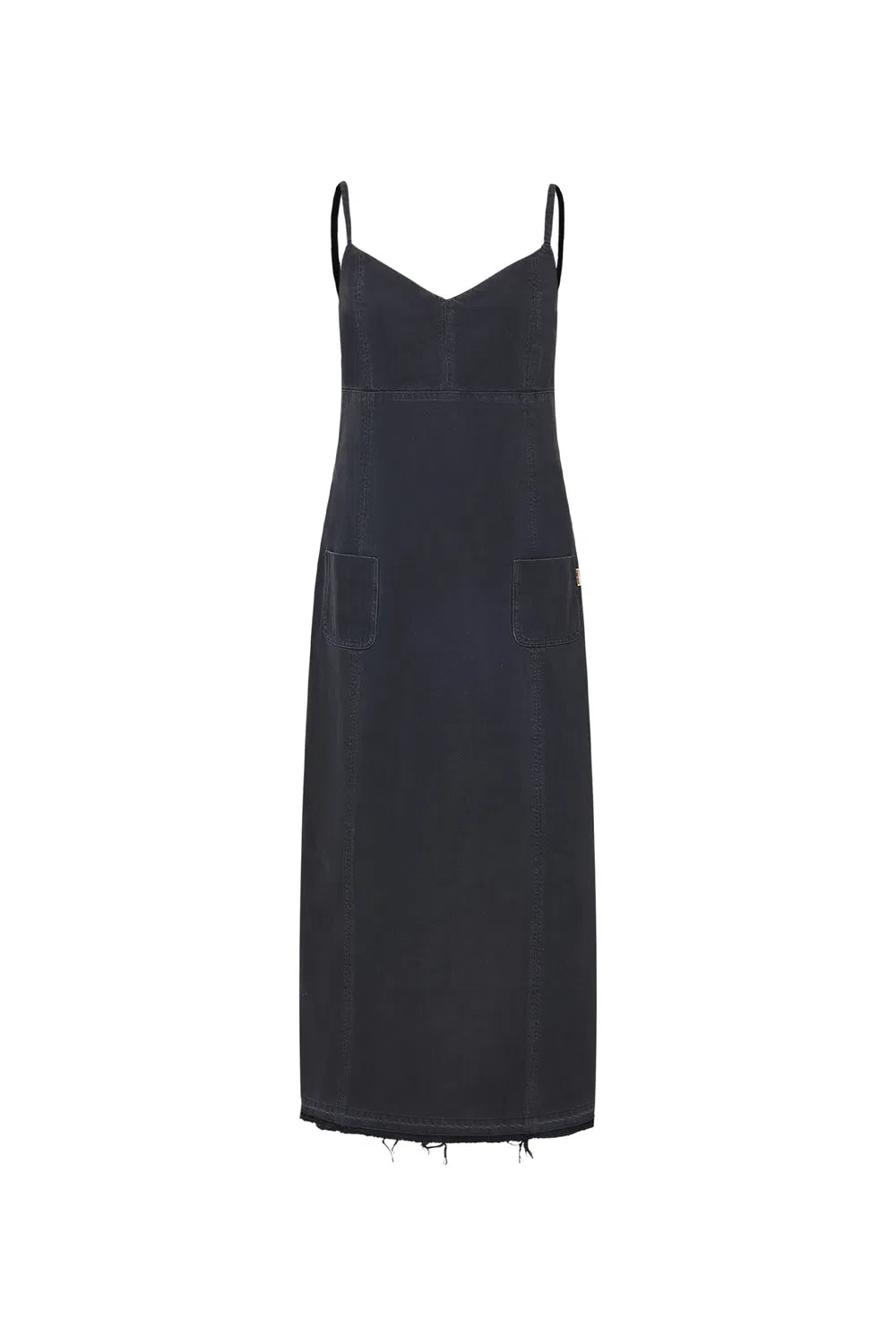 Hortensia Patched Cami Dress in Tencel Denim