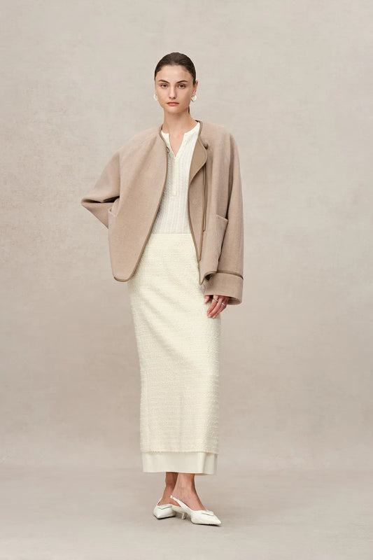 Halley Modern Oriental Jacket in Merino Alpaca Wool