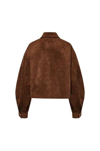 Coddenham Jacket in Faux Suede