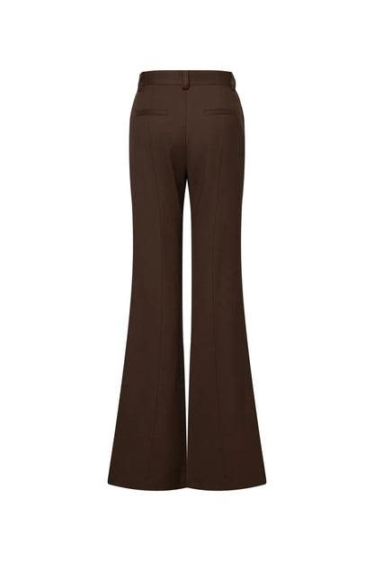 Chance Flared Suit Trousers in Fine Wool